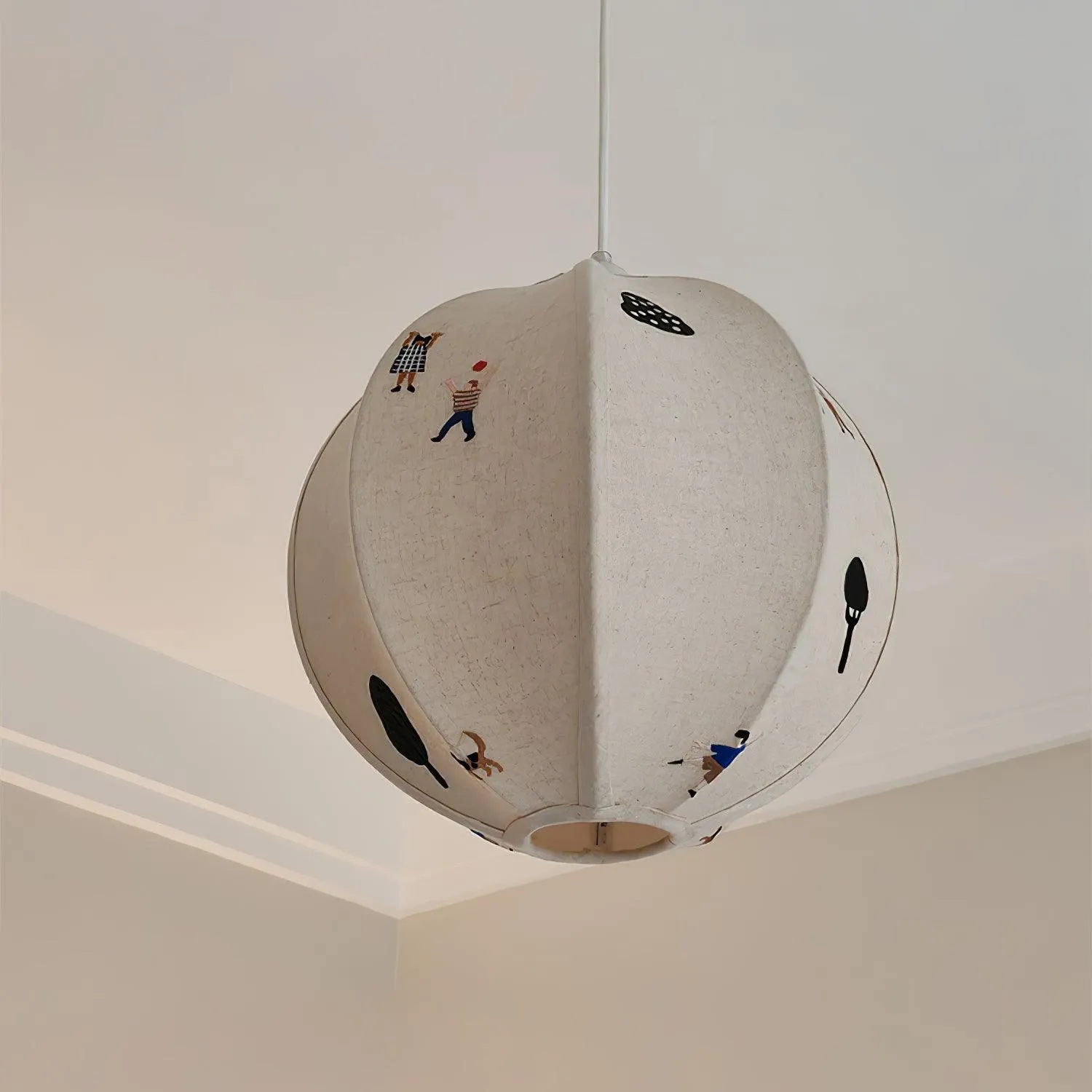 Park Embroidered Textile Pendant Lamp