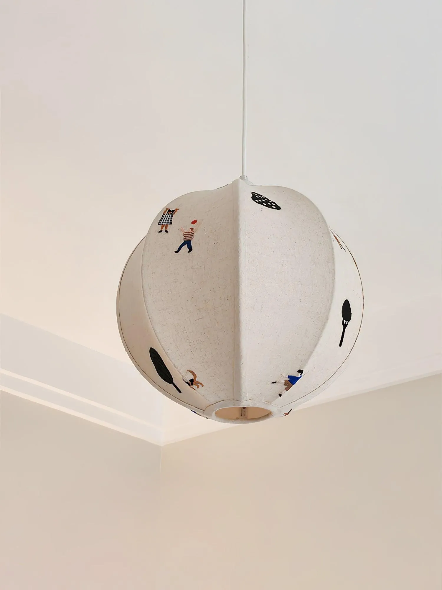 Park Embroidered Textile Pendant Lamp