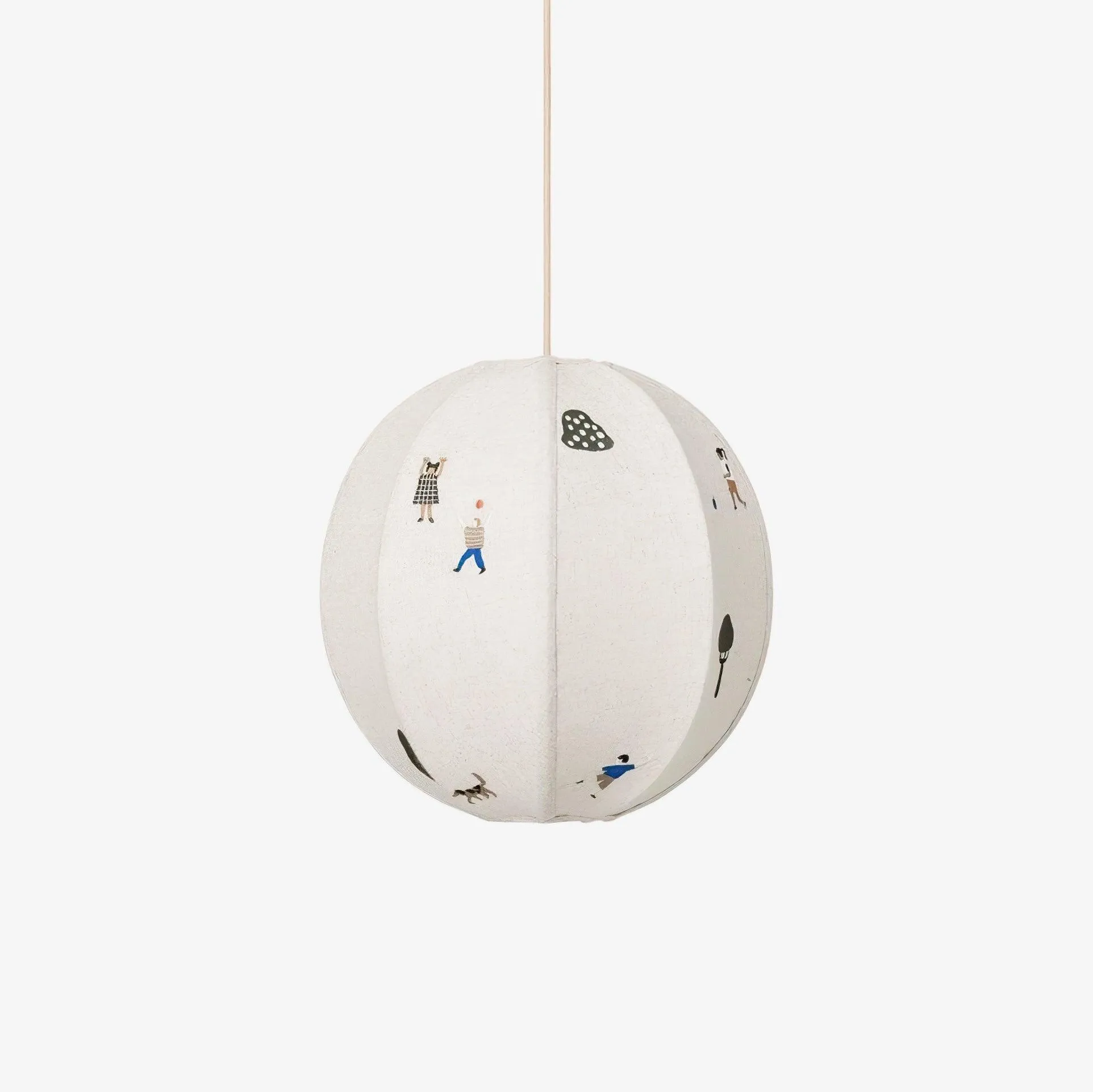 Park Embroidered Textile Pendant Lamp