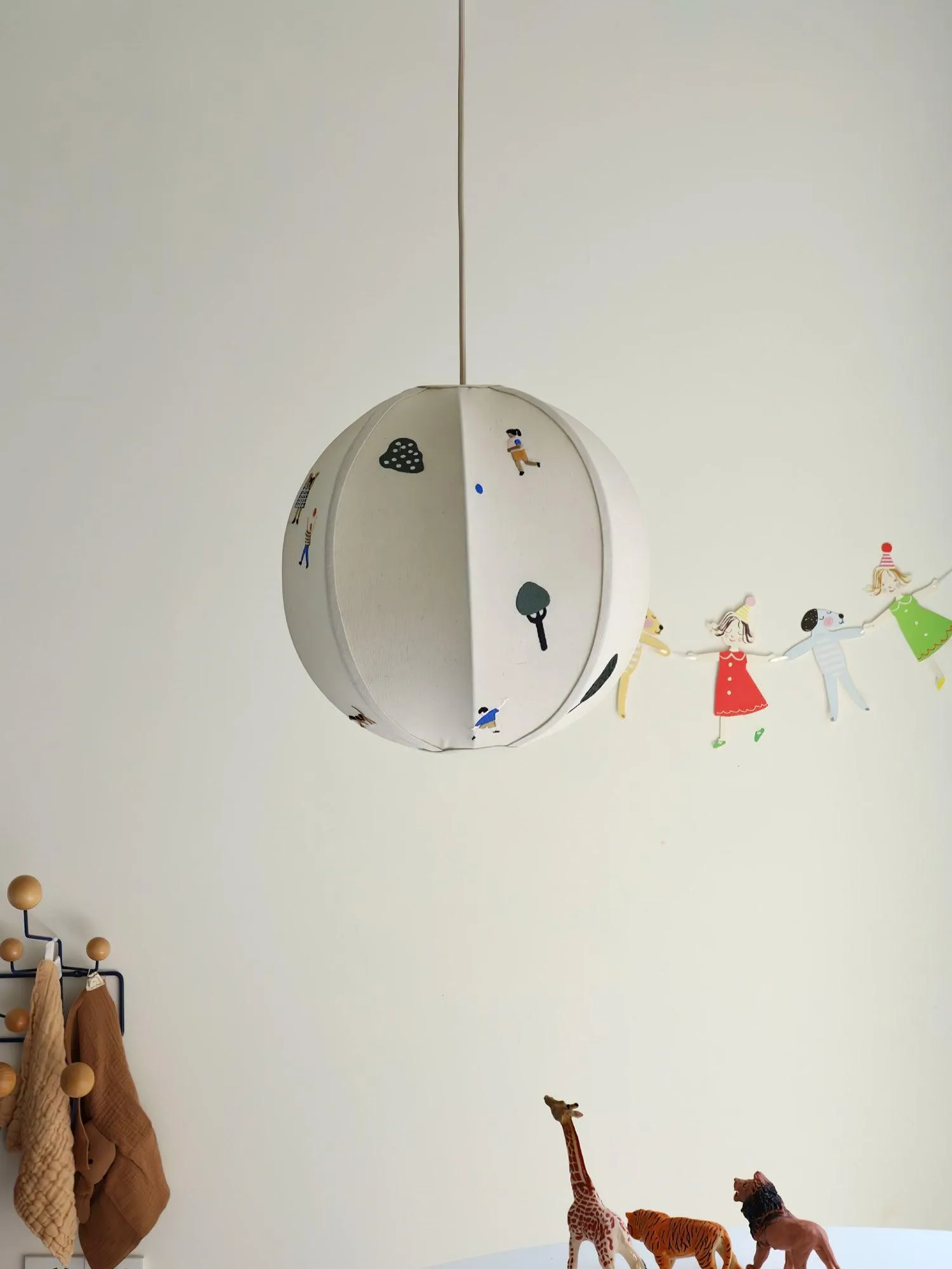 Park Embroidered Textile Pendant Lamp