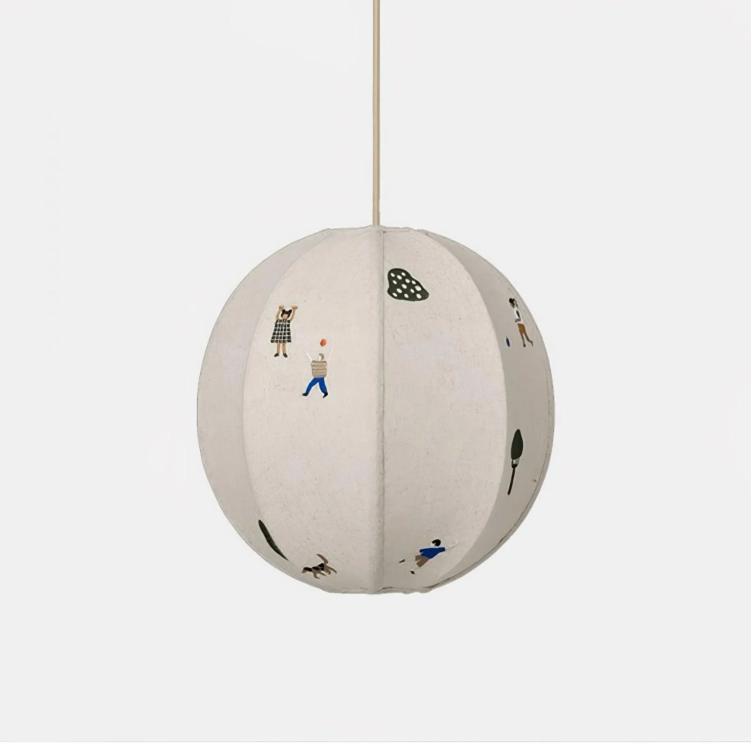 Park Embroidered Textile Pendant Lamp