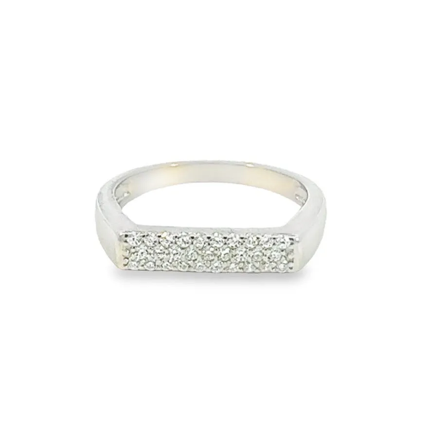 Pave Bar Ring