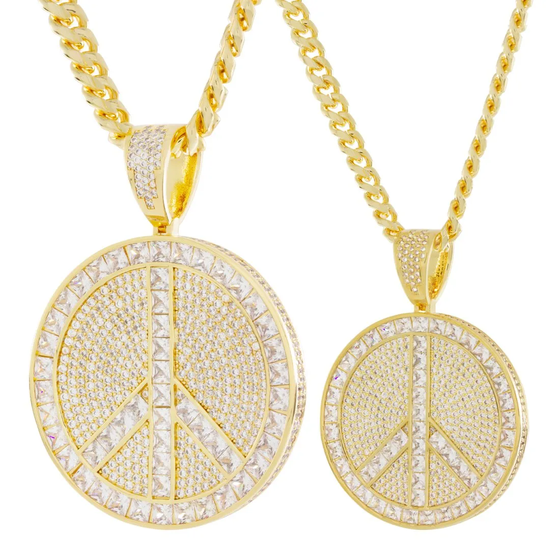 Peace and Love Medallion Necklace