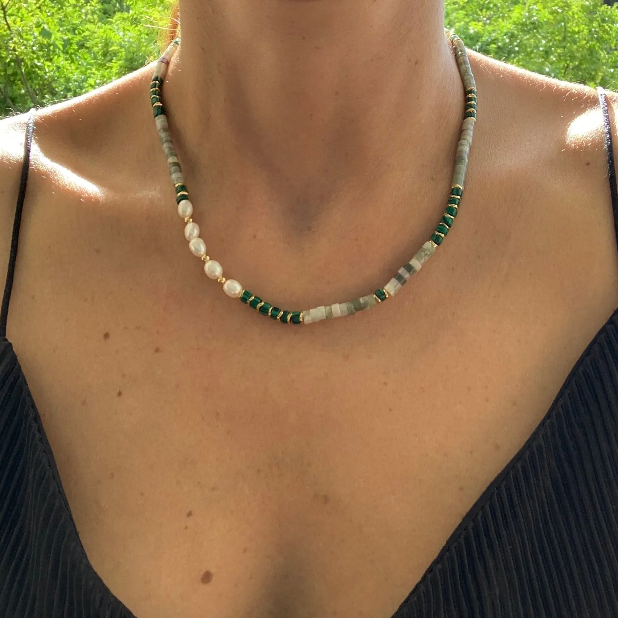 PEACEMAKER BEADED NECKLACE