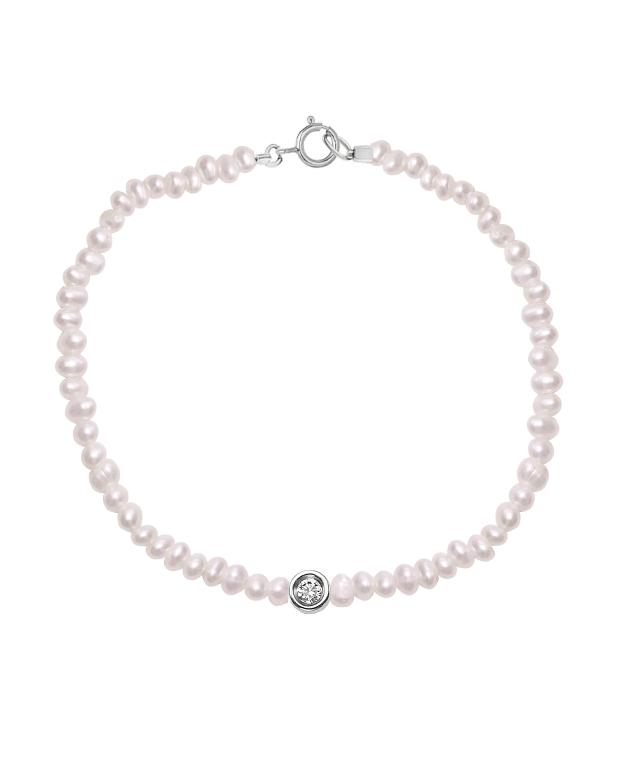 Pearl & Diamond Bracelet - 14K Rose Gold