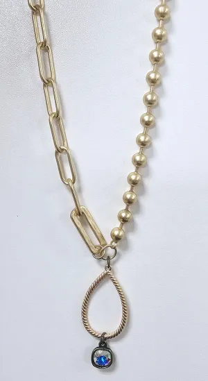 Pink Panache Gold Chain Necklace