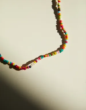 Rainbow Beaded Necklace