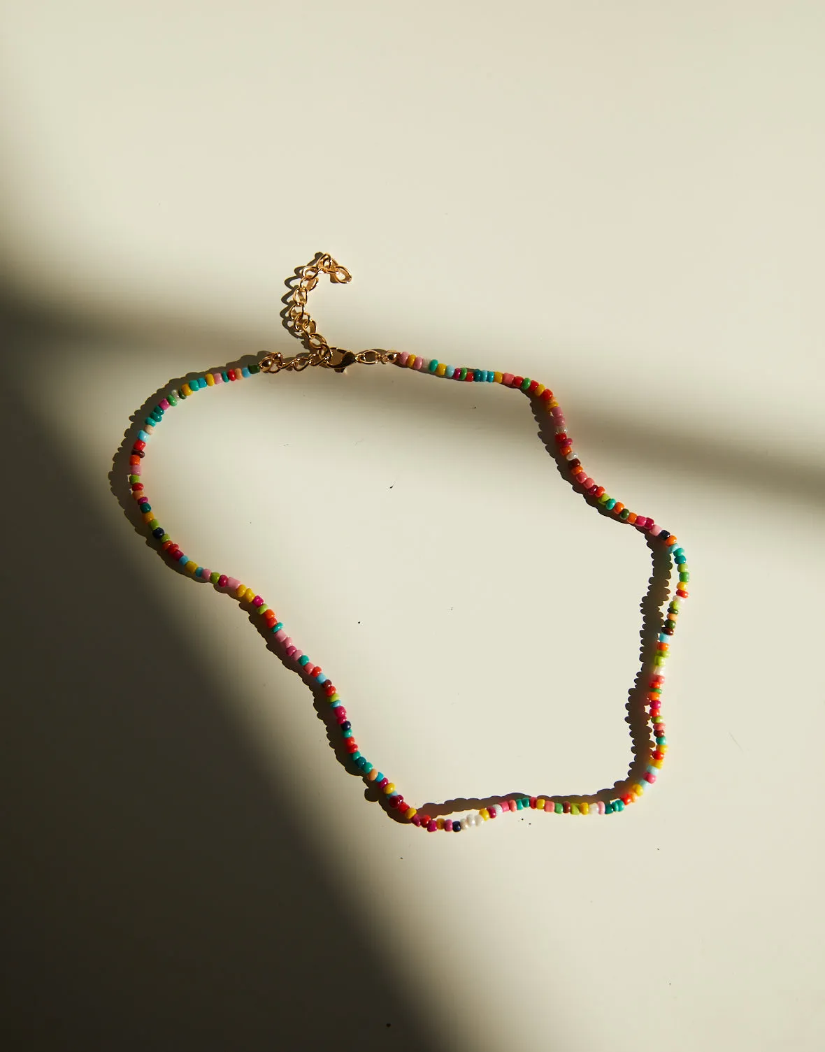 Rainbow Beaded Necklace