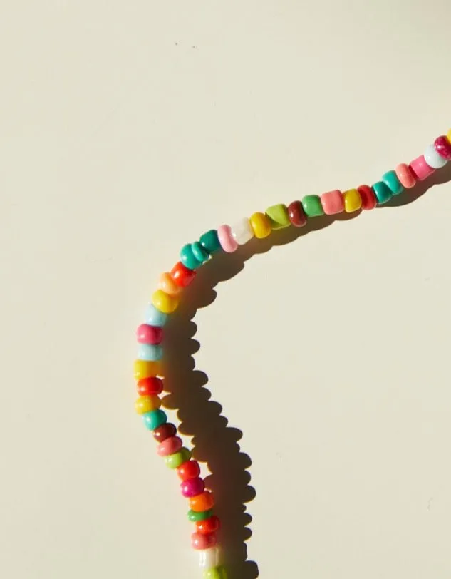 Rainbow Beaded Necklace