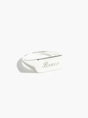 Rectangle Signet Ring