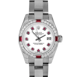 Rolex Datejust 26mm | 179174-WHT-RBY-AM-4RBY-OYS