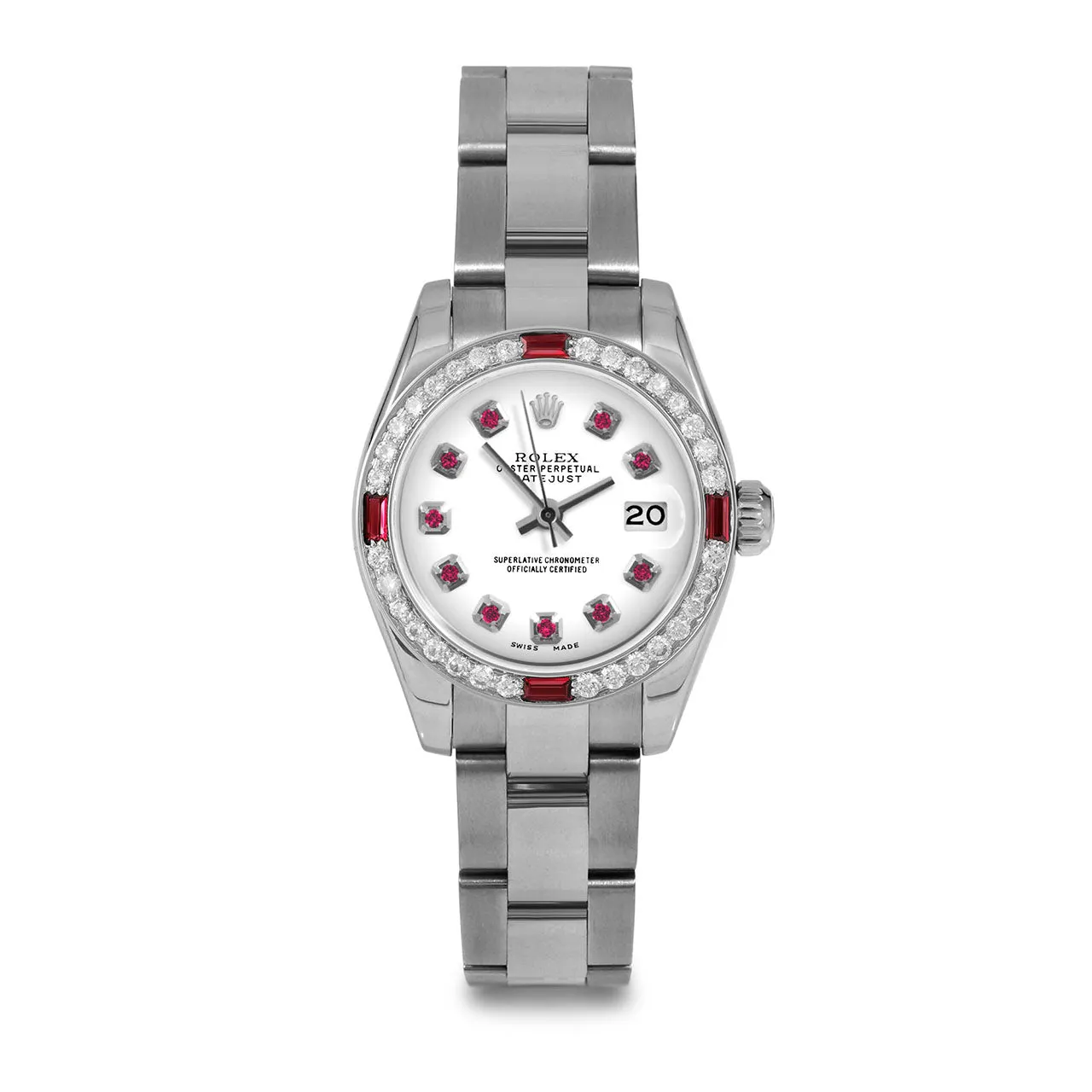 Rolex Datejust 26mm | 179174-WHT-RBY-AM-4RBY-OYS