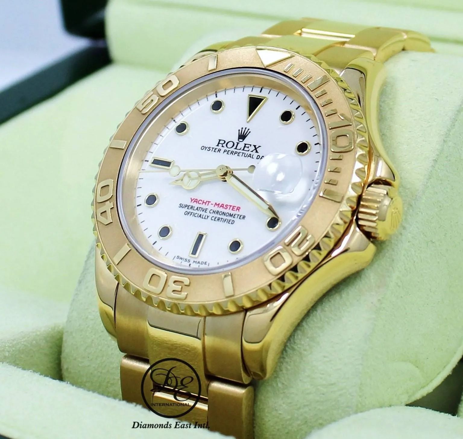 Rolex Yacht-Master 16628 40mm Oyster 18K Yellow Gold Date Watch *MINT CONDITION