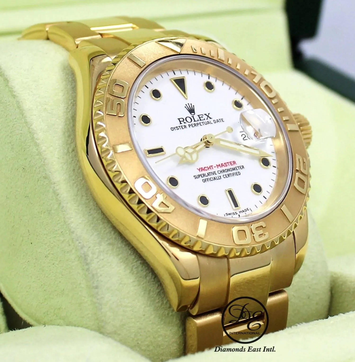 Rolex Yacht-Master 16628 40mm Oyster 18K Yellow Gold Date Watch *MINT CONDITION