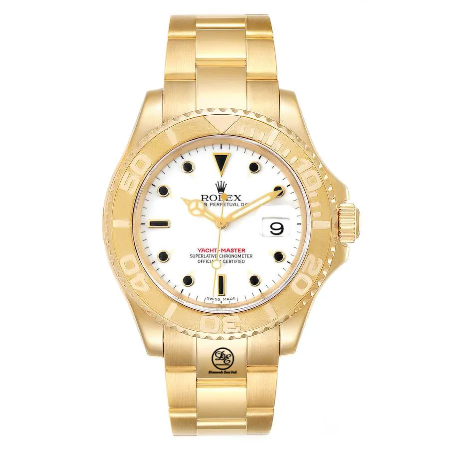 Rolex Yacht-Master 16628 40mm Oyster 18K Yellow Gold Date Watch *MINT CONDITION