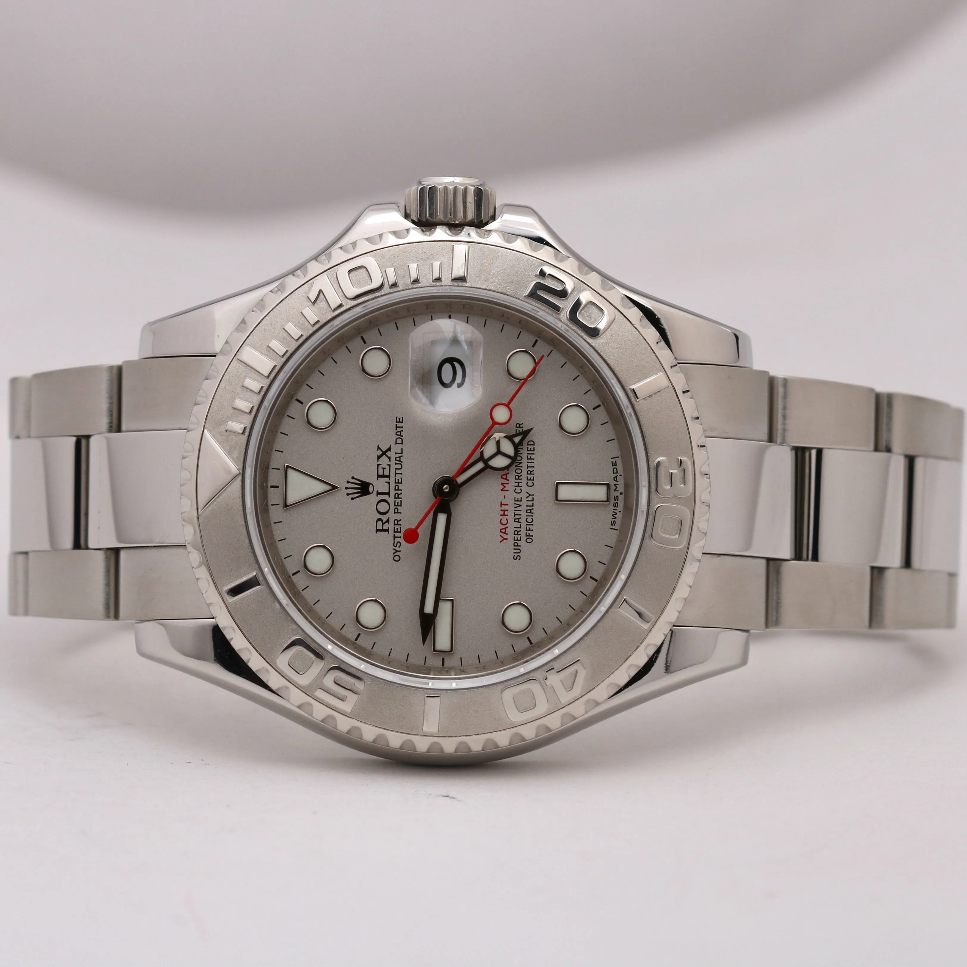 Rolex Yacht-Master YM1 RANDOM SERIAL Platinum 40mm PAPERS Date Watch 16622 B P