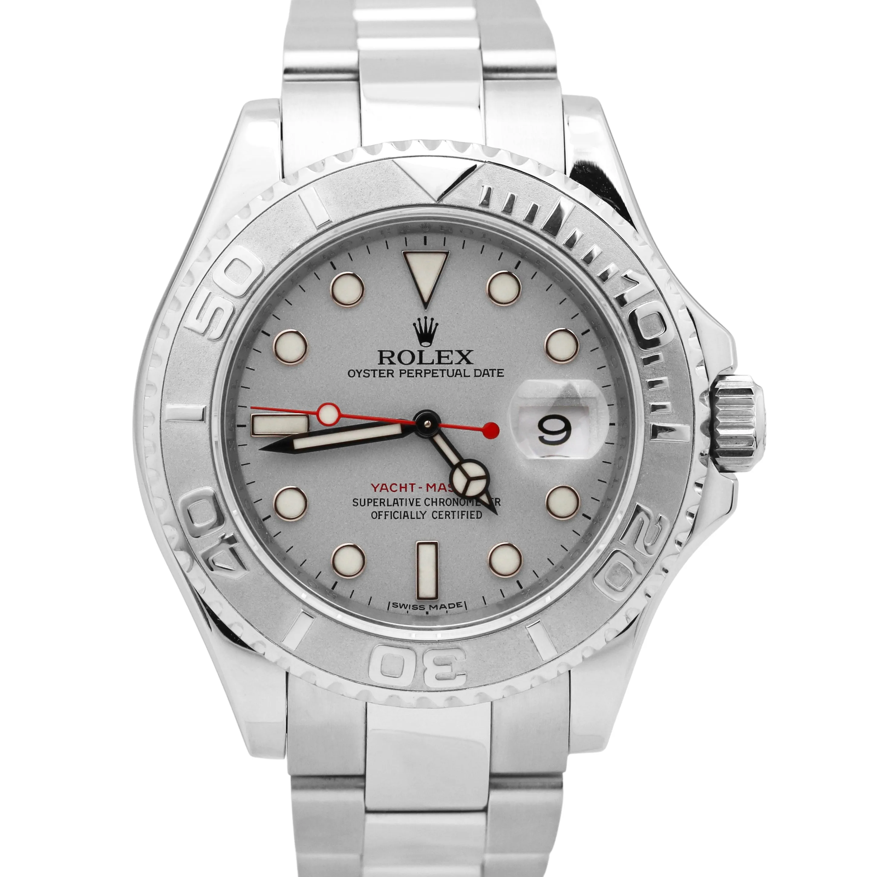 Rolex Yacht-Master YM1 RANDOM SERIAL Platinum 40mm PAPERS Date Watch 16622 B P