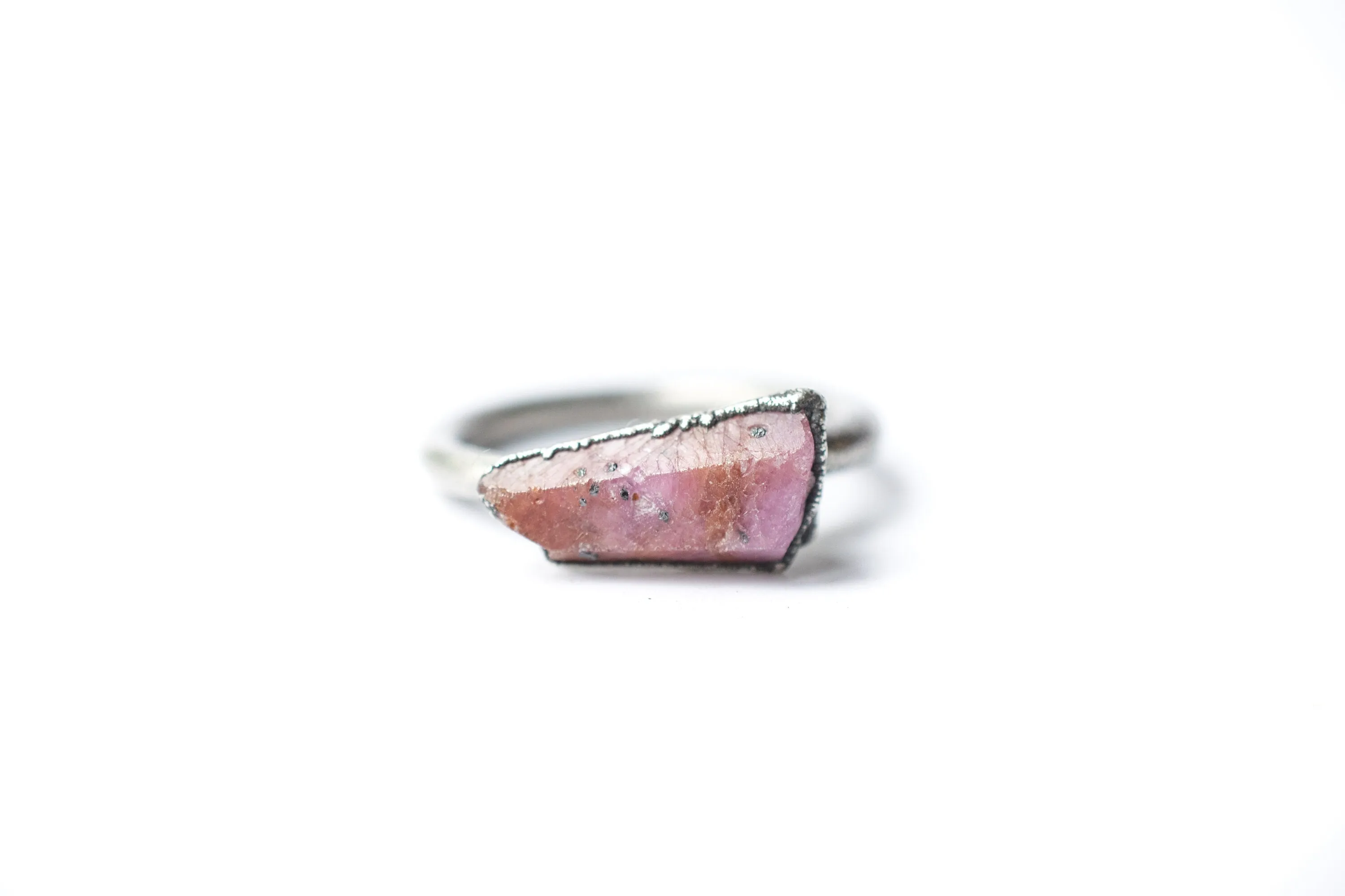 Rough ruby ring | Red ruby ring