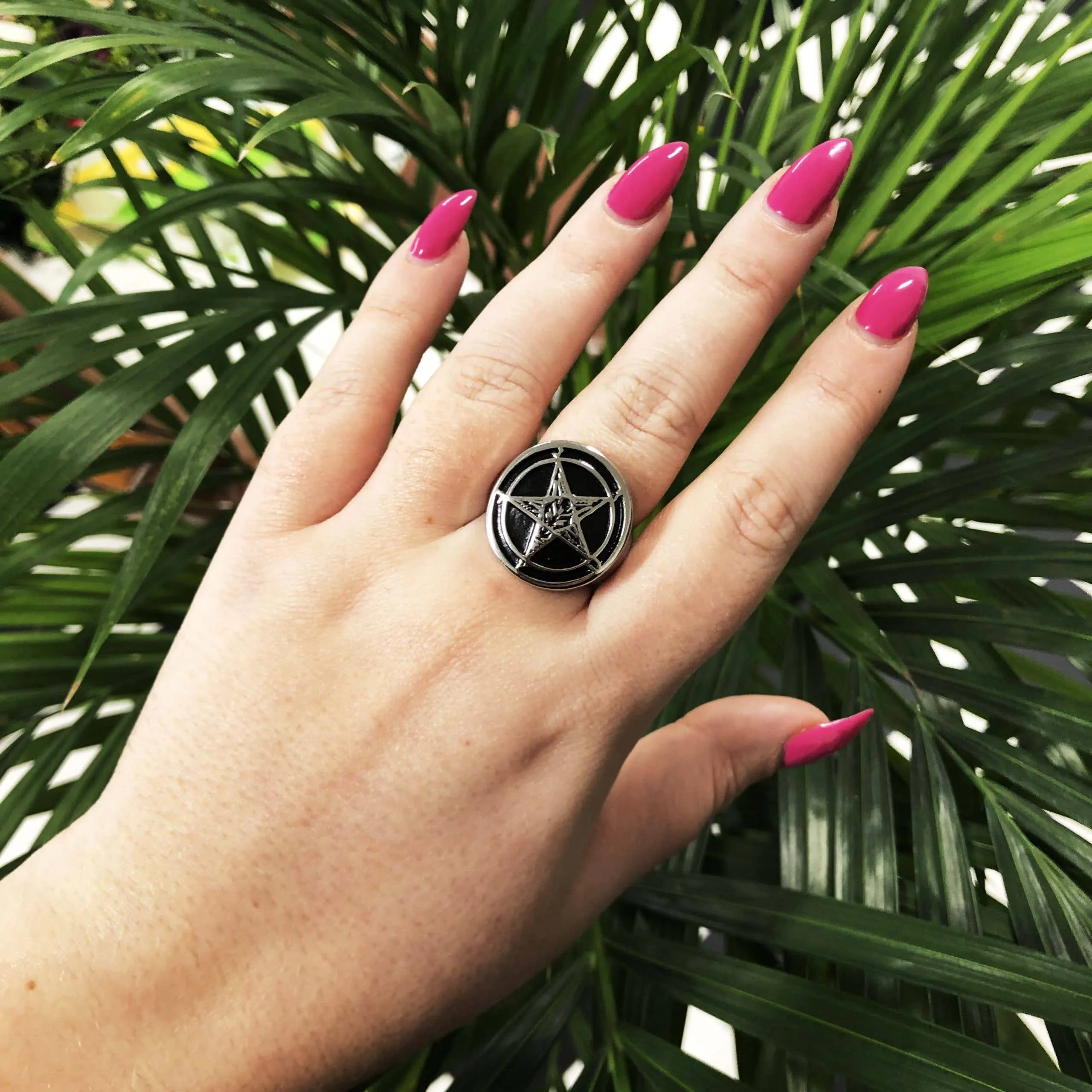 Satan's Signet Baphomet Ring by Mysticum Luna