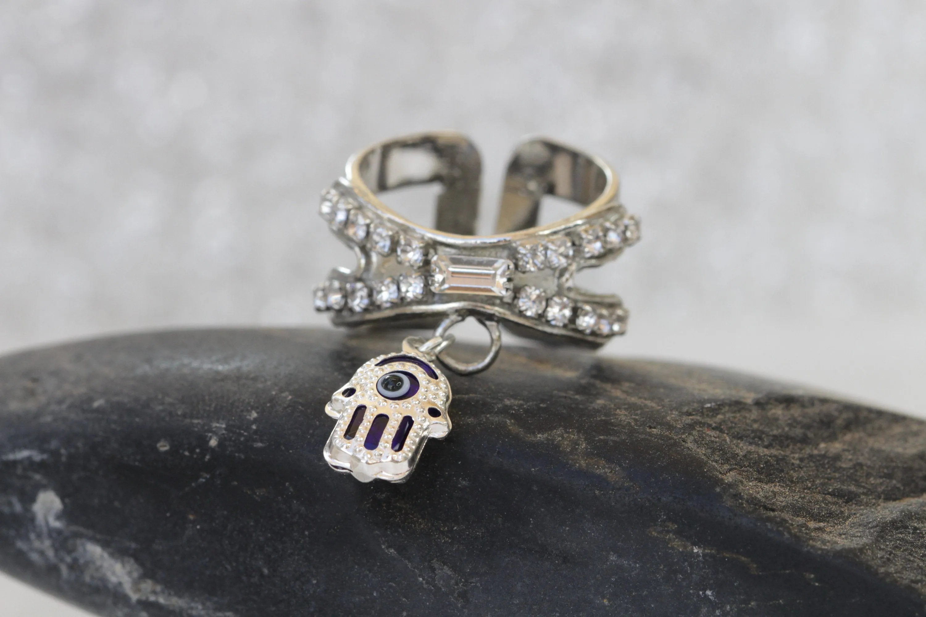 Silver Hamsa Ring