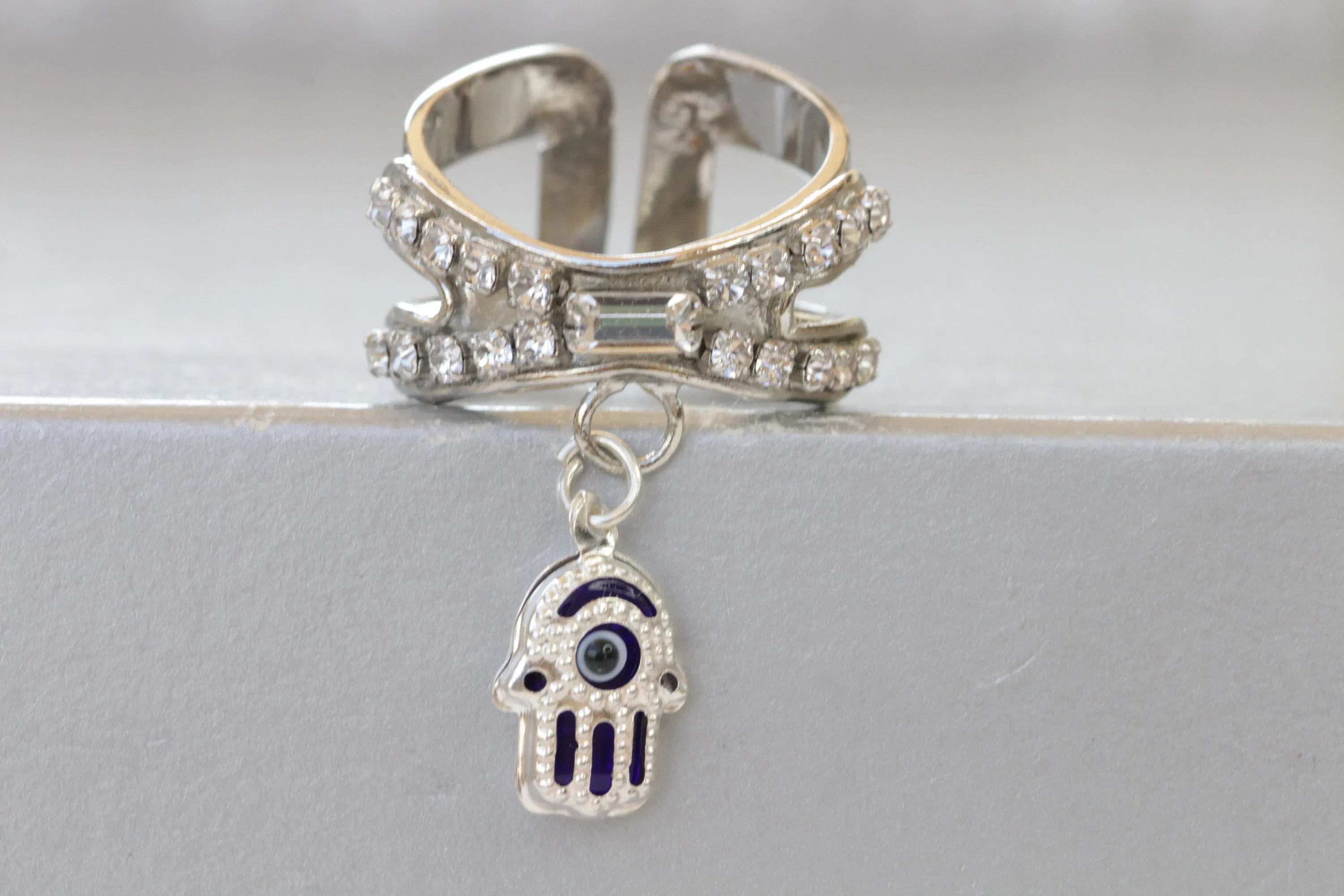 Silver Hamsa Ring