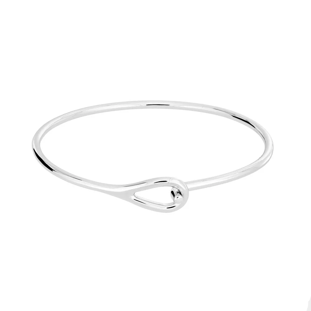 Silver Hook Bangle