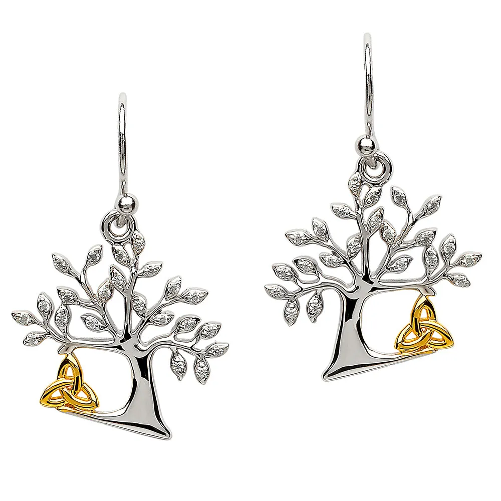 Silver Tree of Life Earrings