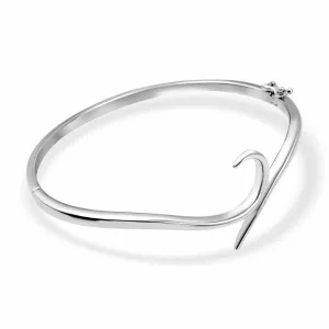 SnowDrop - Silver Bangle