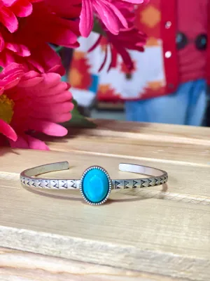 South of Turquoise Cuff Bracelet