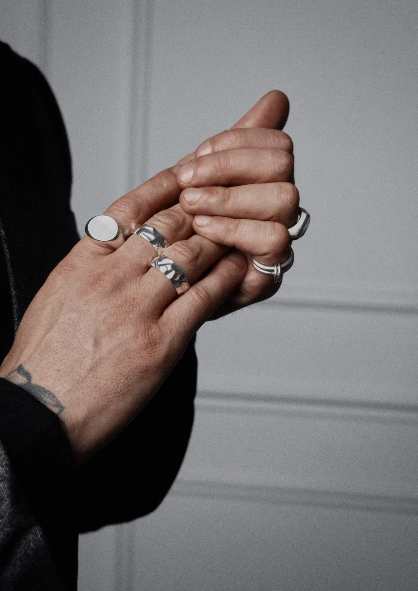 Statement Signet Ring Silver