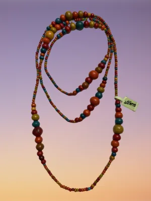 Sukot Beaded Wooden Necklace