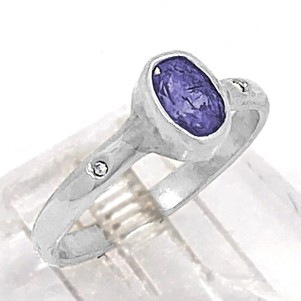 Tanzanite & Diamonds Ring (size 6)