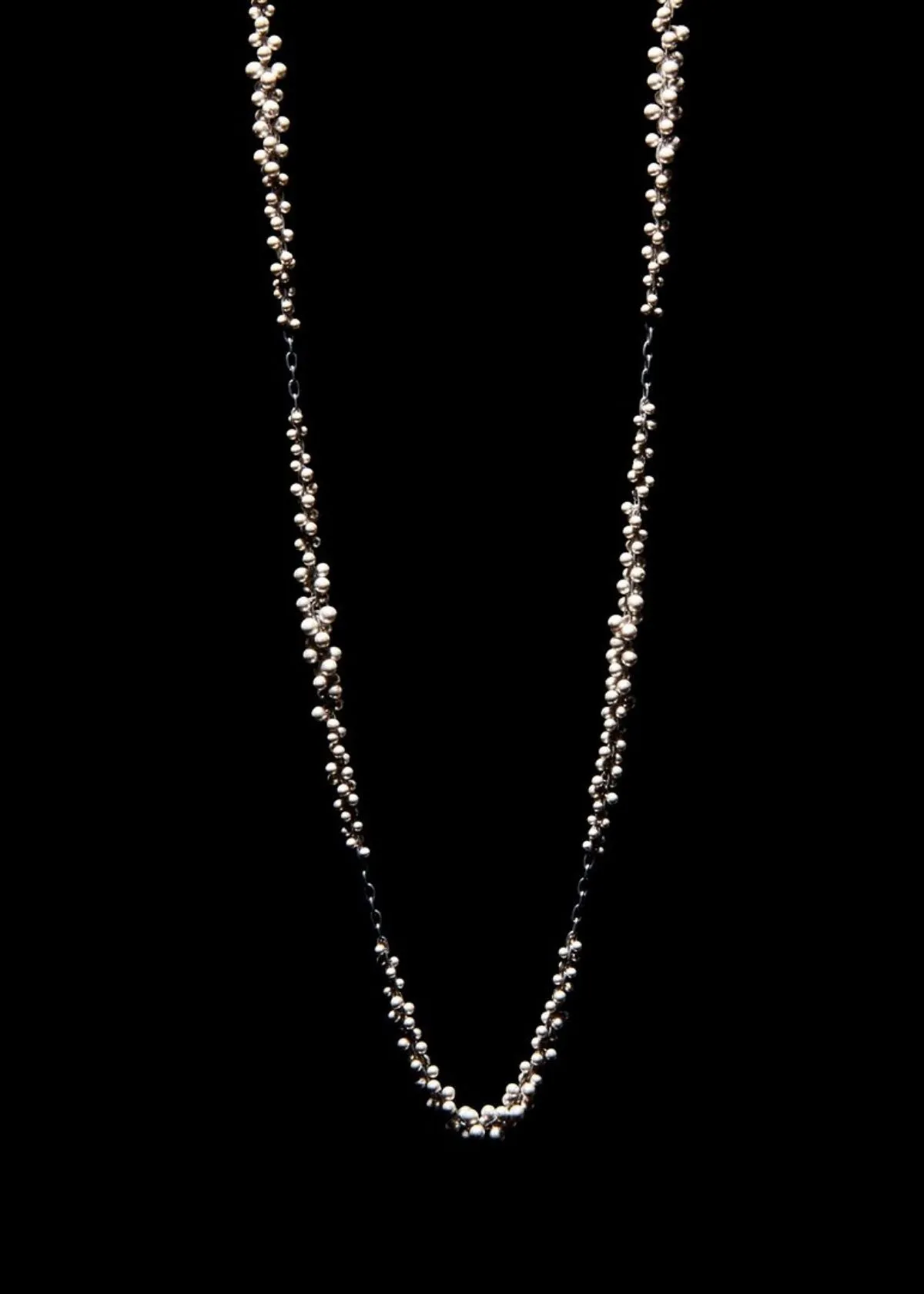 TENTHOUSANDTHINGS Sterling Silver Extra Luxe Beaded Clusters Necklace