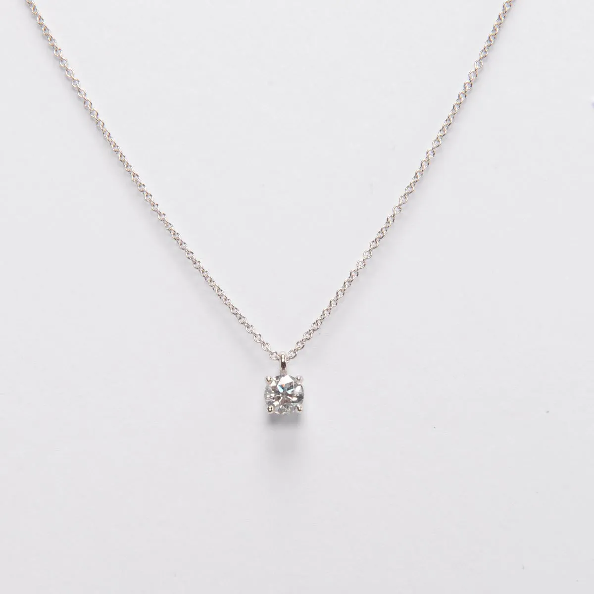 Tiffany & Co Platinum & Diamond Pendant Necklace