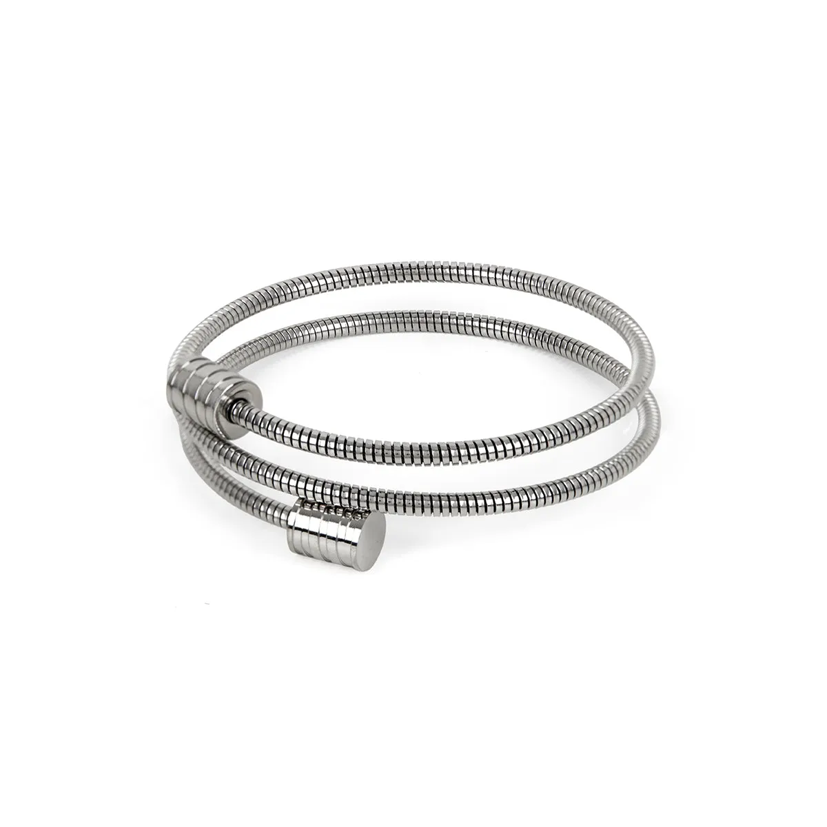 Twister Bangle Bracelet - Silver