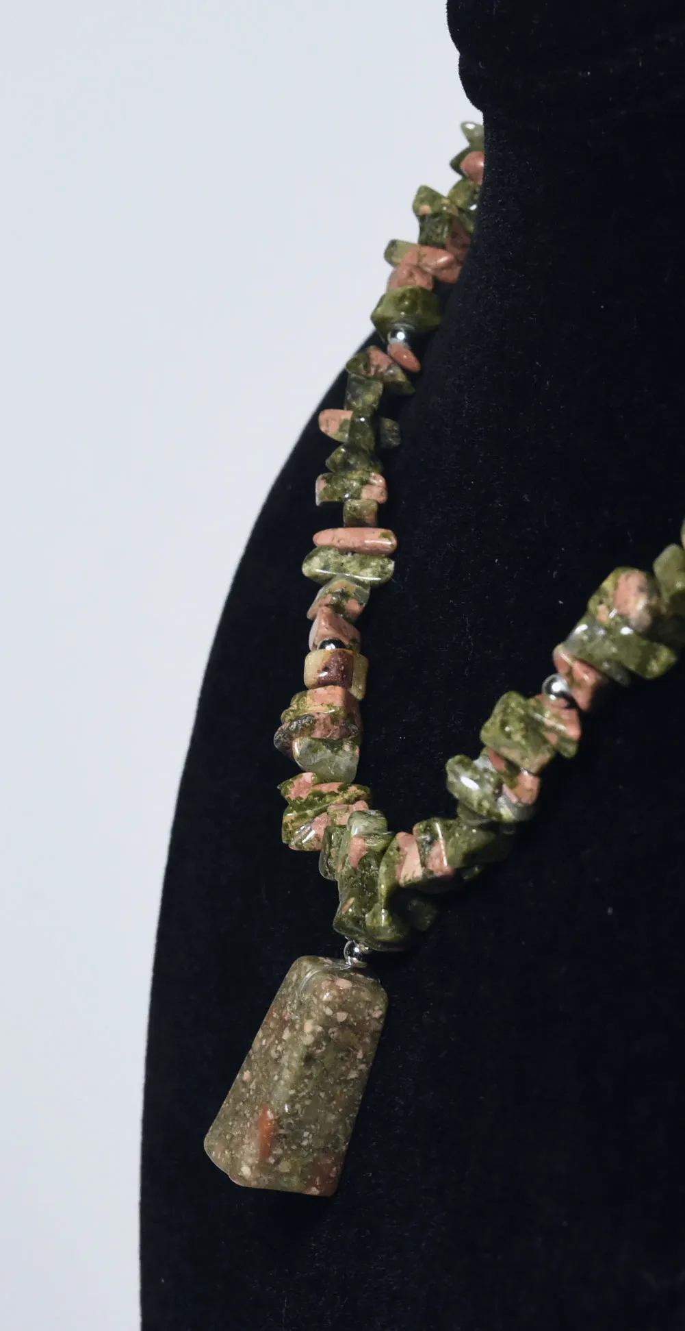 Unakite Chip Bead Necklace