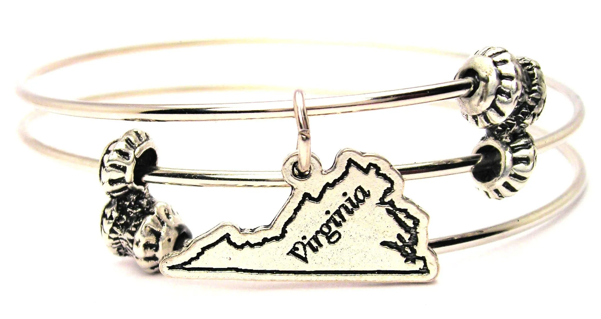 Virginia Triple Style Expandable Bangle Bracelet