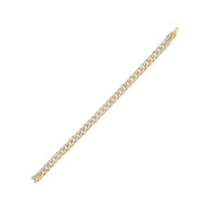 Yellow Gold & Diamond Link Bracelet